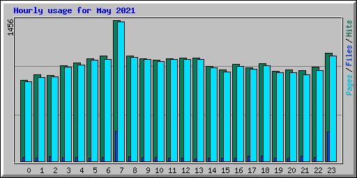 Hourly usage for May 2021