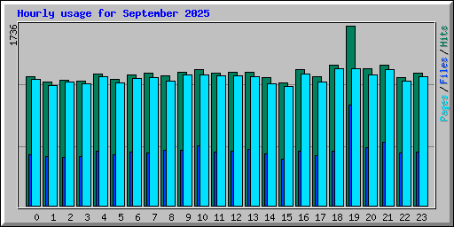 Hourly usage for September 2025